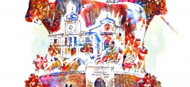 ‘Acuarelas’, de Rubén Lucas, ilustrará el encierro del 16 de agosto en Brihuega de 2022